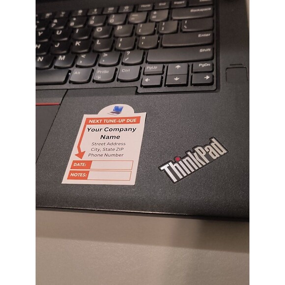 Computer Repair Next Service Due Sticker IT Technology  (50 Pack) - Picture 1 of 4